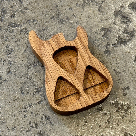 Oak Guitar Pick Holders